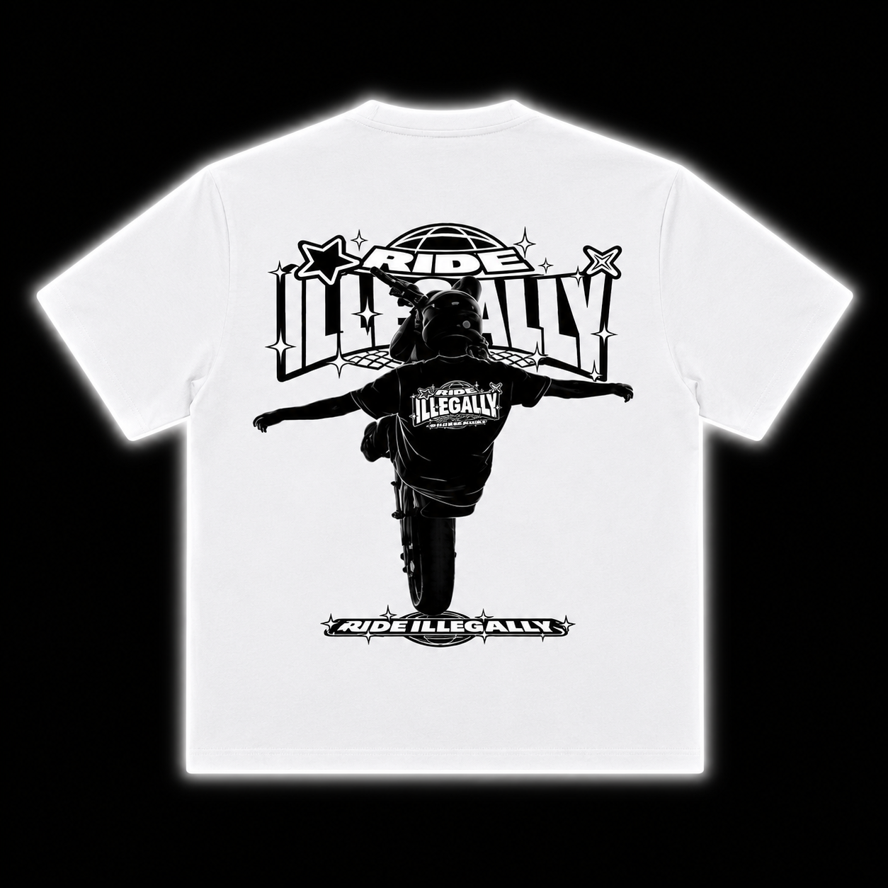 Ride illegally Out Law Wheelie T'Shirt